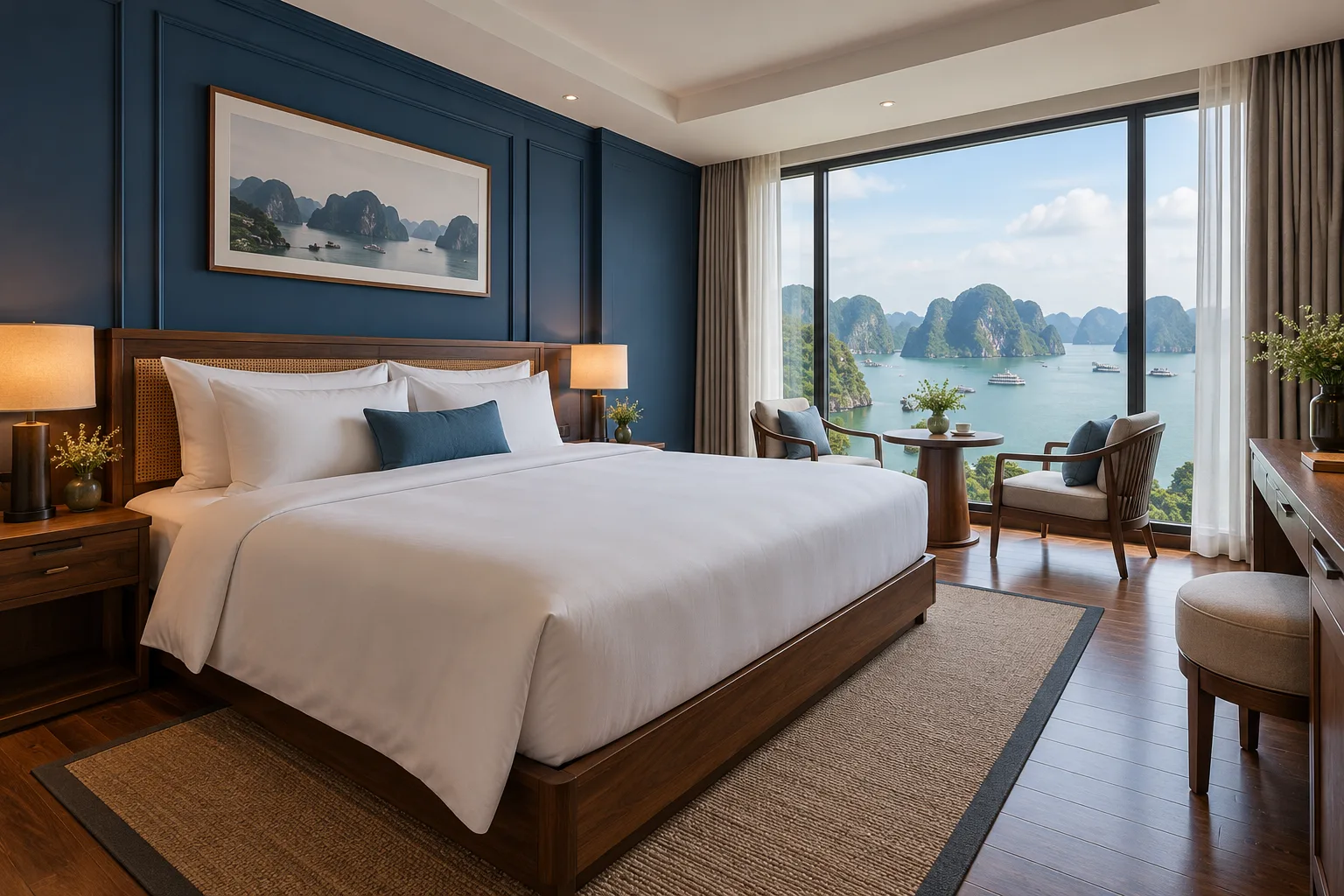 Paradise Cát Bà — Deluxe Double (Sea view) — ảnh minh hoạ AI