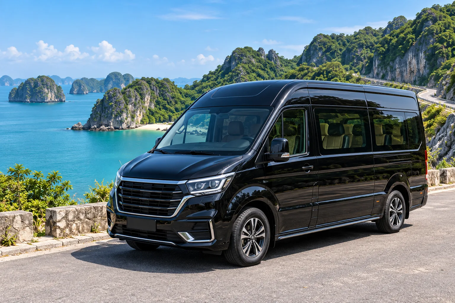 Xe limousine Hà Nội — Cát Bà (một chiều) — ảnh minh hoạ AI